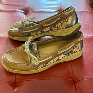 SPERRY TOP SIDER ANGELFISH BOAT SHOE FLORAL 7.5